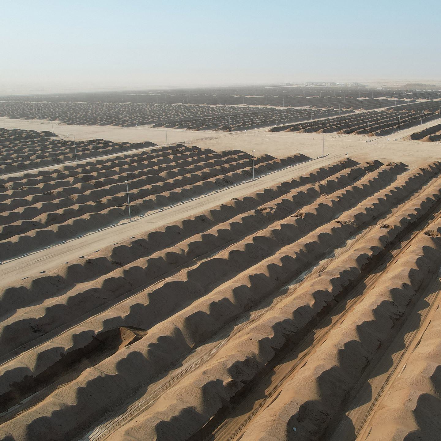 Kuwait Dirt Mounds Drone 1440x1440