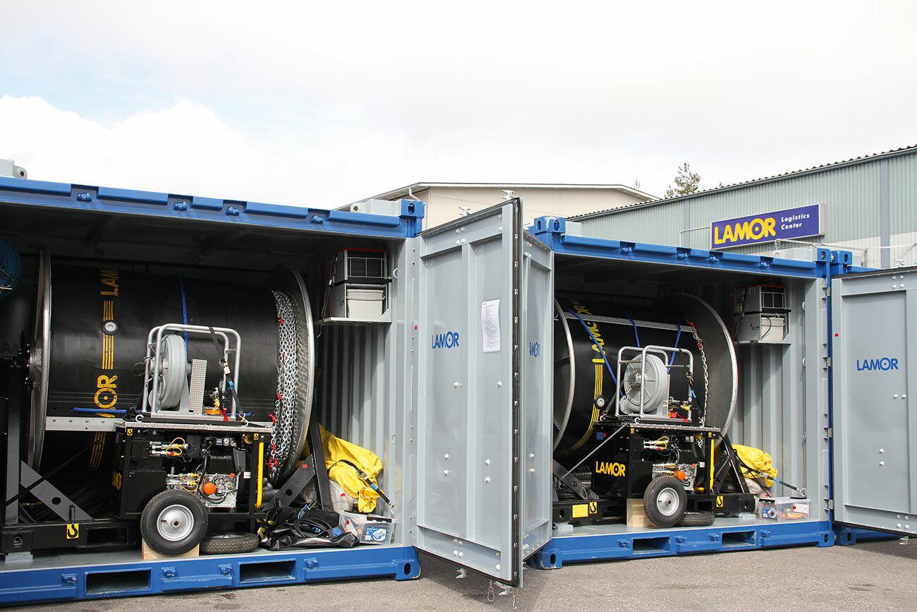Lamor containers for oil spill response