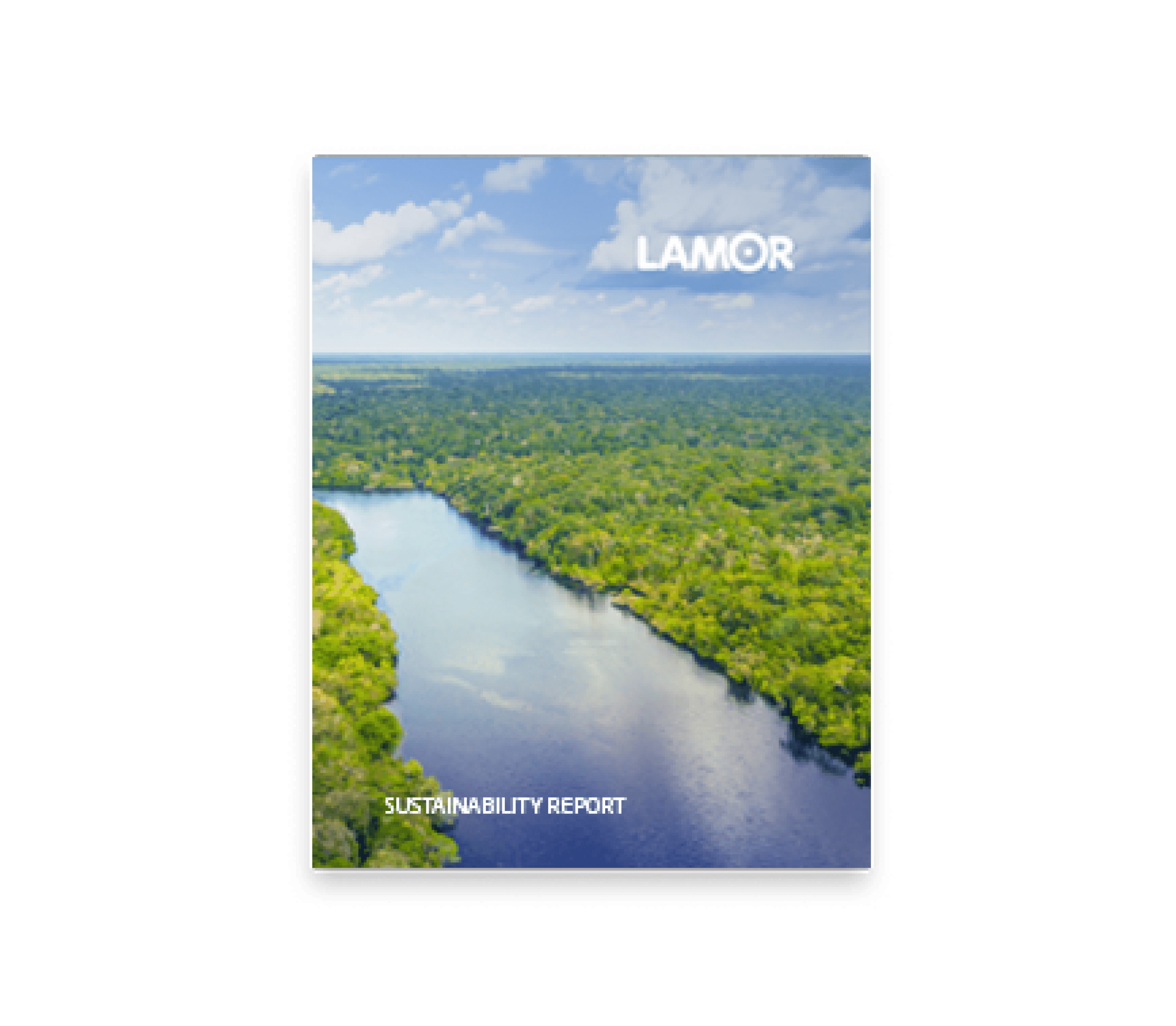 Sustainability report cover transparent